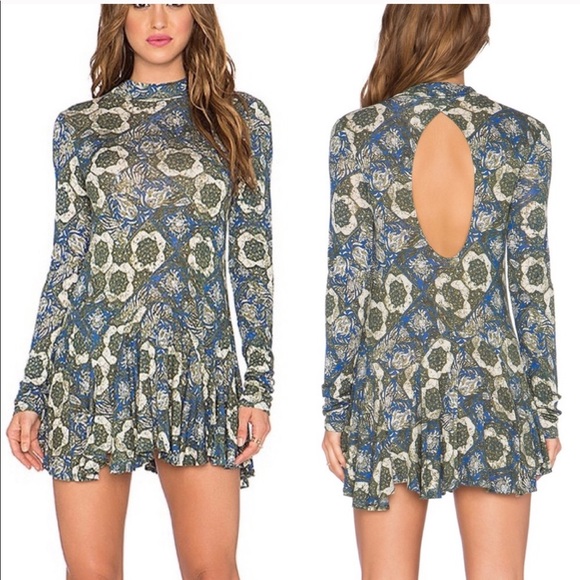 Free People Dresses & Skirts - Free People Annabelle Mock Neck Open Back Tunic